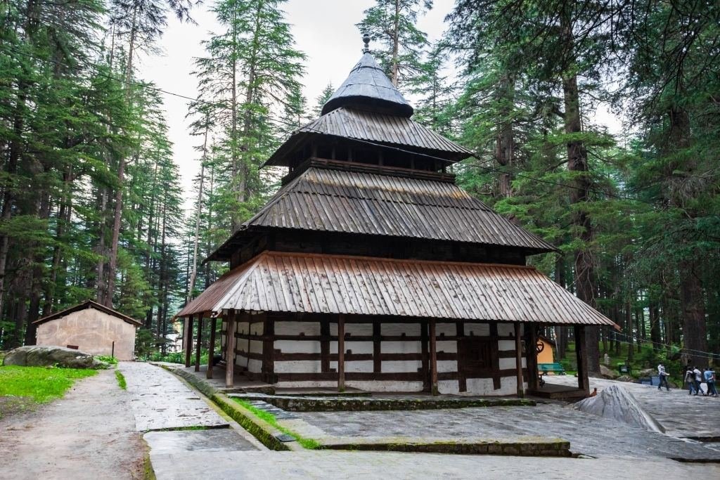 Hadimba Temple, a wooden temple in a deodar forest in Manali